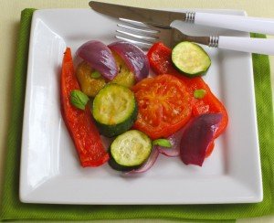 Italian Roasted Vegetables with Summer Basil