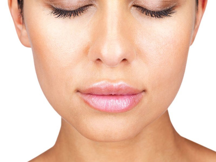 close up of face