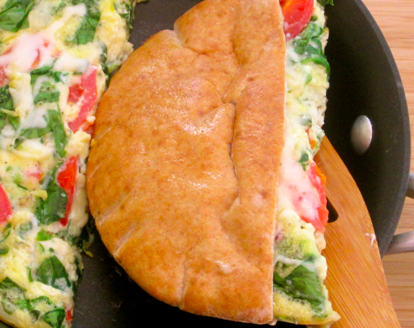 Pita Pocket Breakfast Sandwich