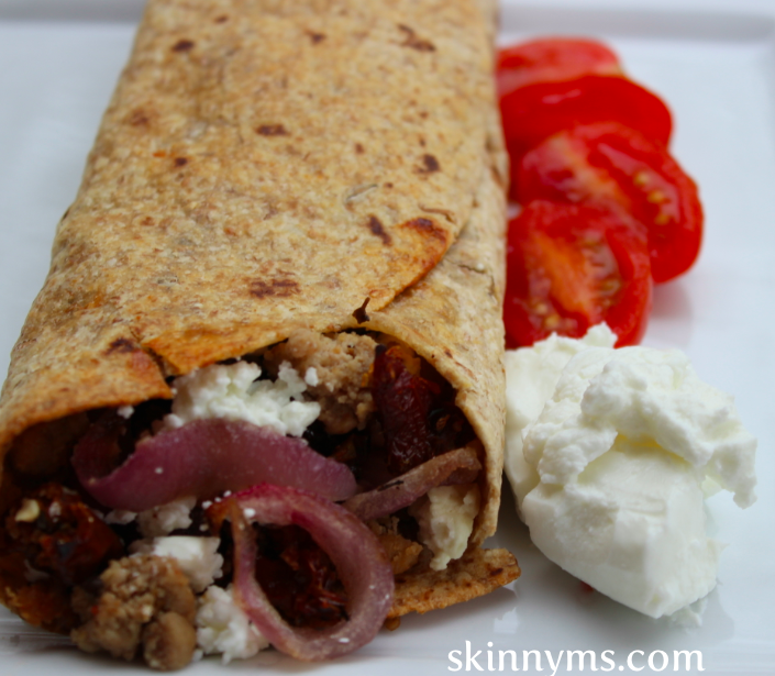 Skinny Greek Turkey Wrap