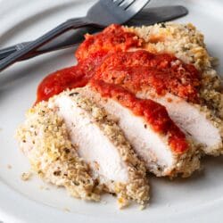 Our healthy chicken parmesan is perfect for special occasions or regular weeknights.