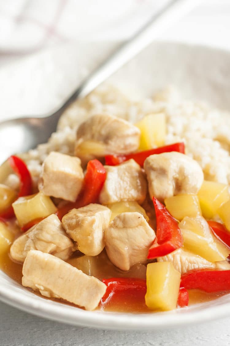 slow cooker pineapple chicken