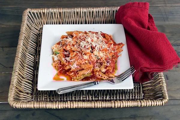 Slow Cooker Zucchini Ziti