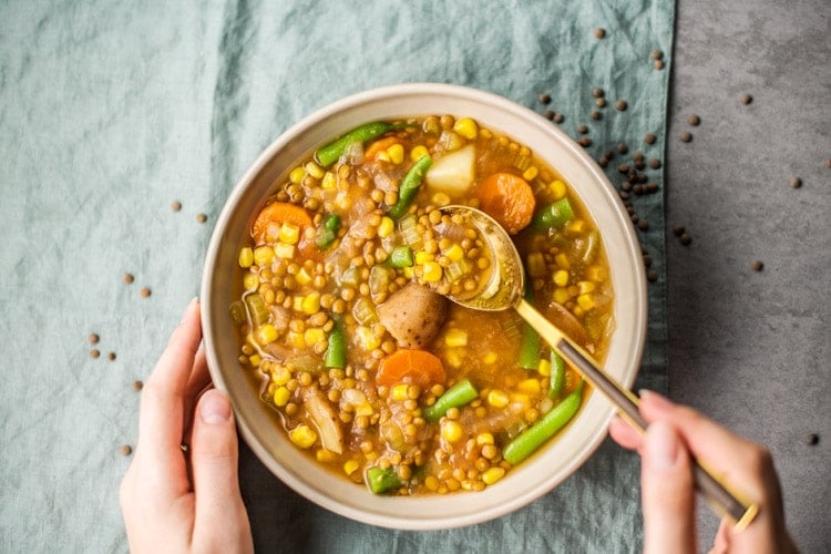 slow cooker lentil stew