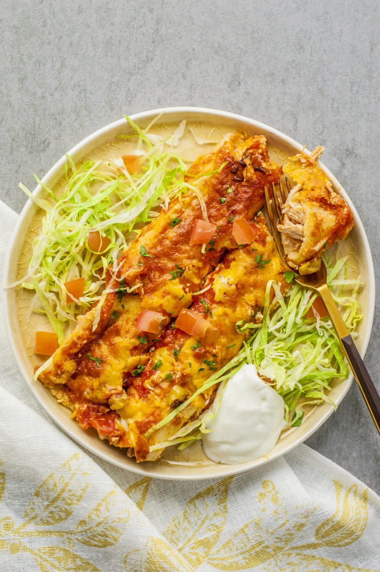 slow cooker enchiladas