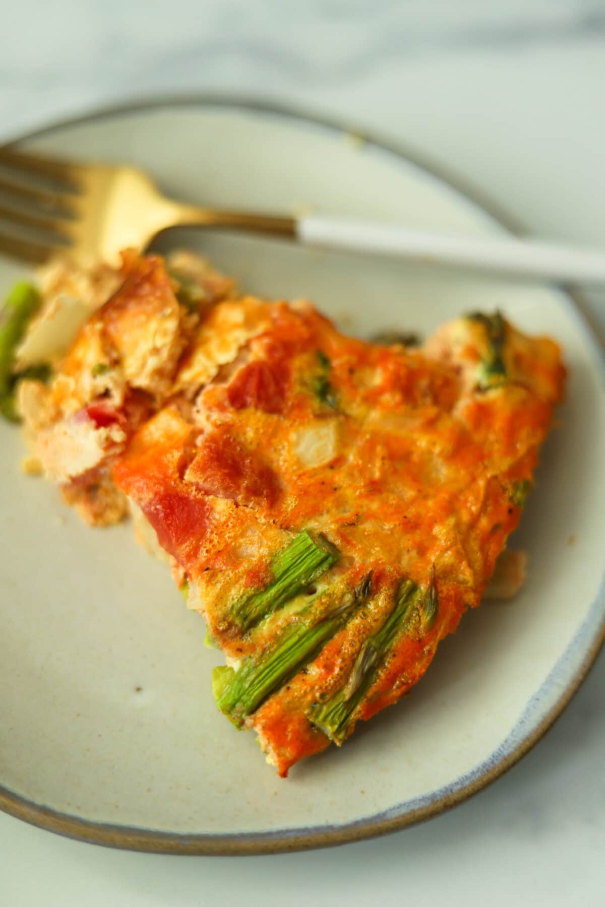 quiche loaded with veggies