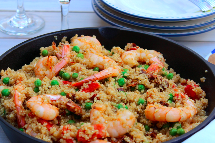 Quinoa & Shrimp Paella