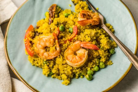 Quinoa and Shrimp Paella Quinoa and Shrimp Paella