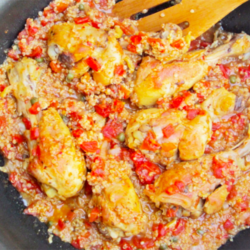 skillet chicken quinoa supper