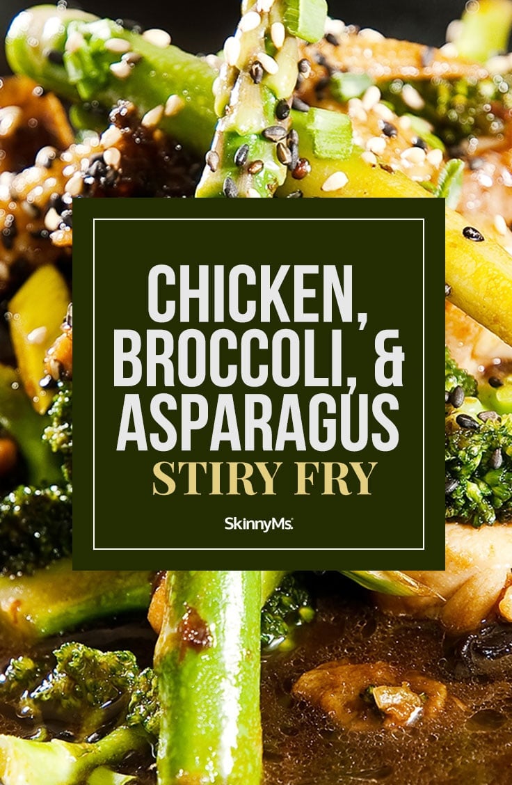 Chicken, Broccoli, and Asparagus Stir Fry