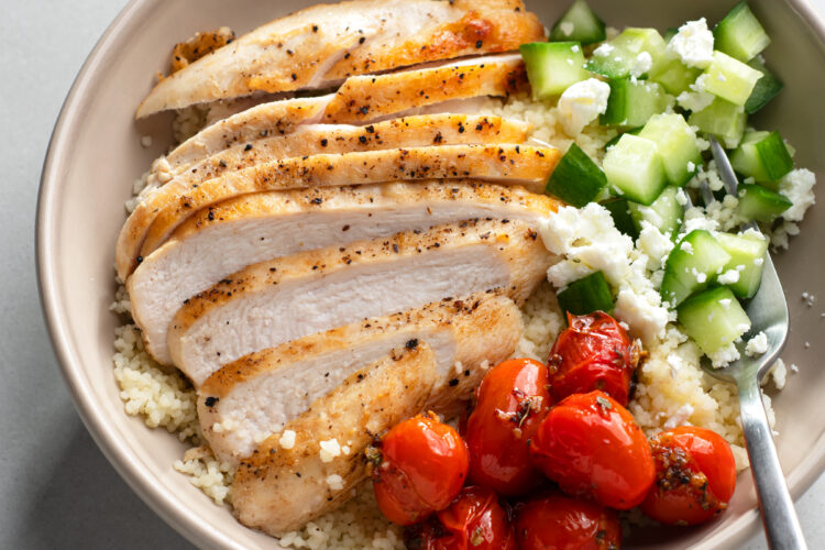 This healthy, Greek-inspired dish is perfect for dinner or meal-prepped lunches!