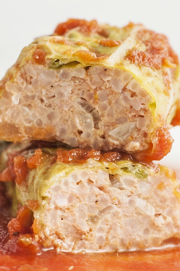 Slow Cooker Stuffed Cabbage Rolls - Easy Healthy Dinner Ideas