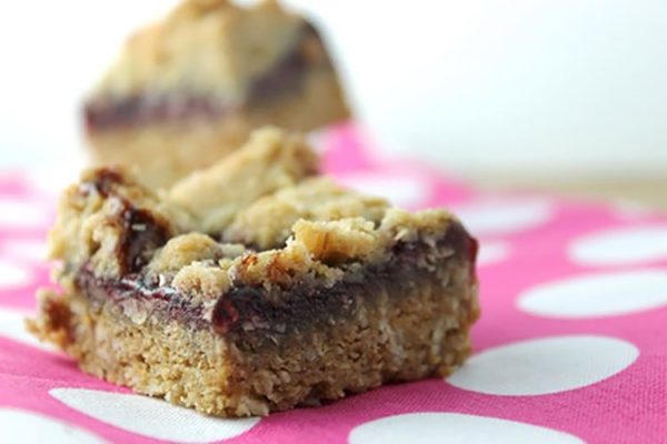 Clean Eating Raspberry Oat Bars