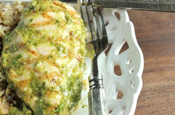 Pesto Grilled Chicken Breasts