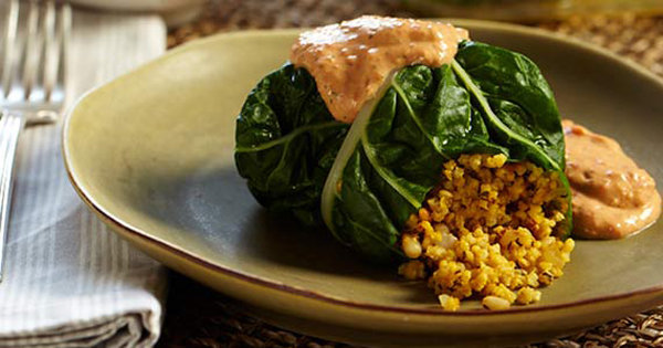 Millet-Stuffed Chard Rolls Millet-Stuffed Chard Rolls