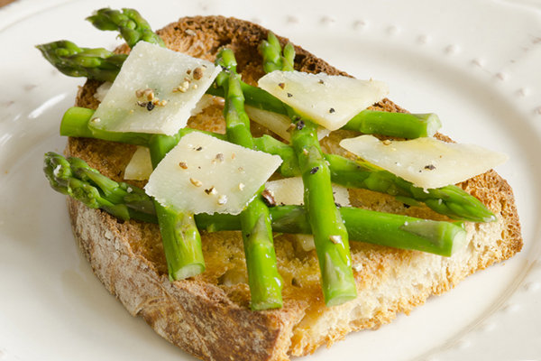 Asparagus and Grated Parmesan