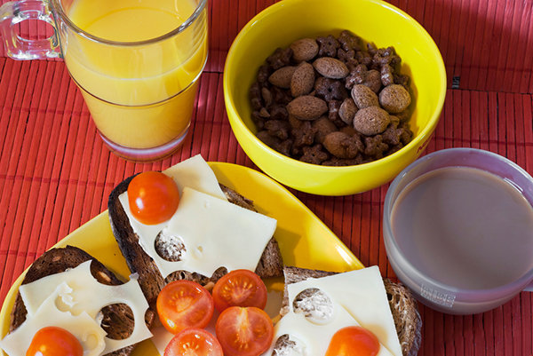 Swiss Cheese and Cherry Tomatoes