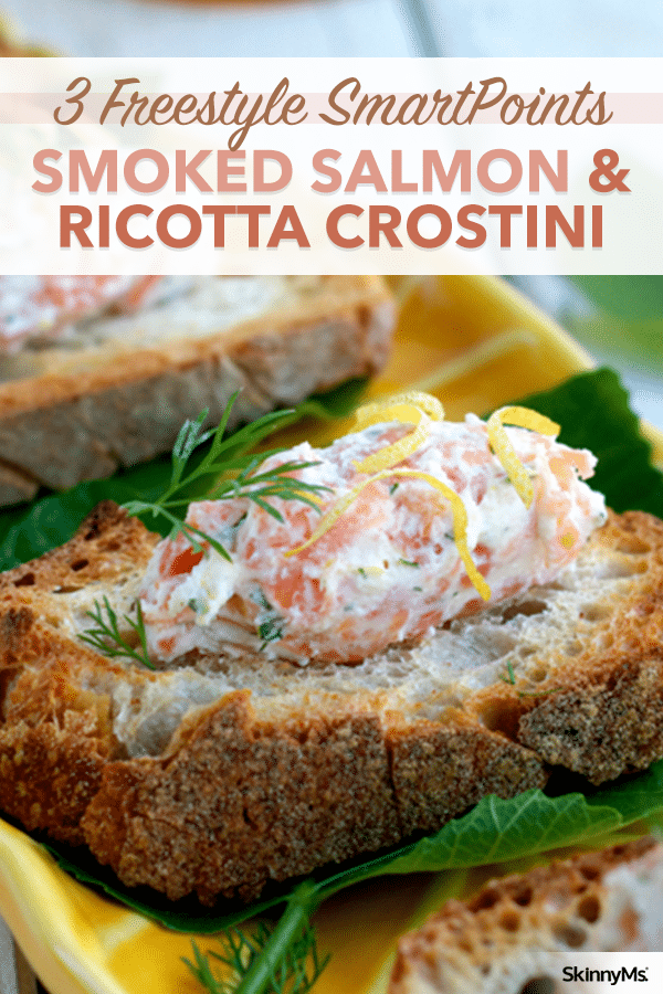 Crostini with Smoked Salmon and Lemony Ricotta Recipe