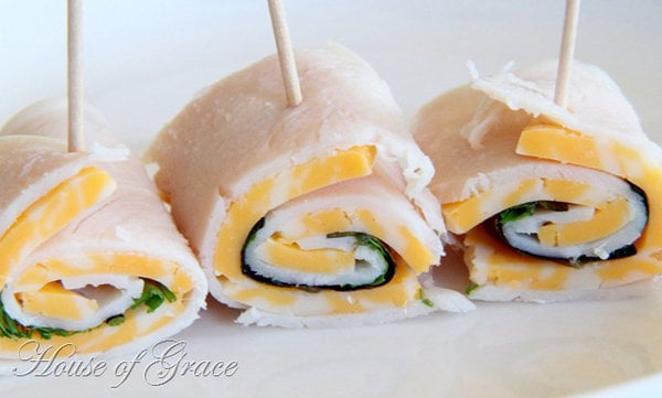 Turkey and Cheese Roll Ups