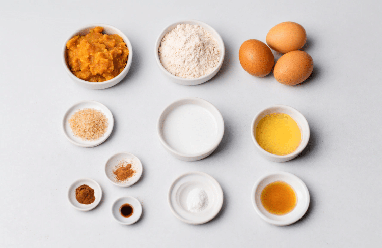 ingredients separated out for making this recipe