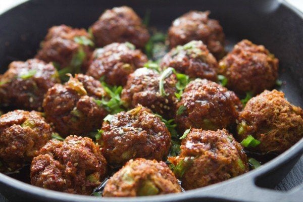 Spicy Asian Chicken Meatballs