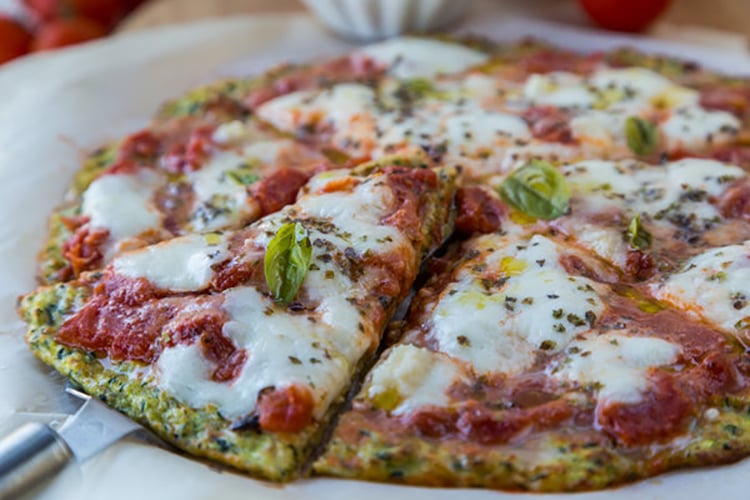 Zucchini Crusted Pizza