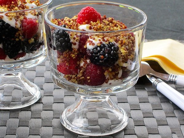 Quinoa Crisp and Berry Parfait