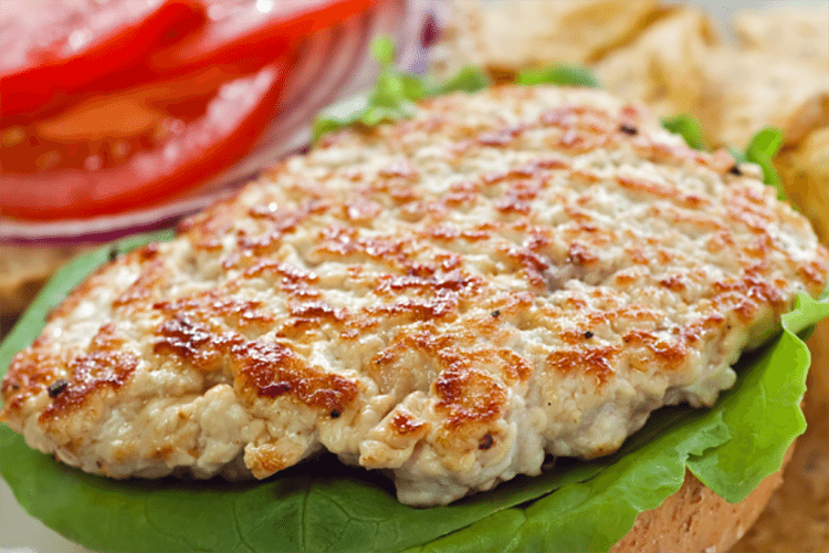 Open Face Grilled Turkey Burgers