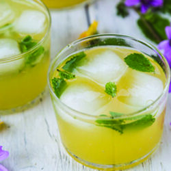 pineapple mint spritzer