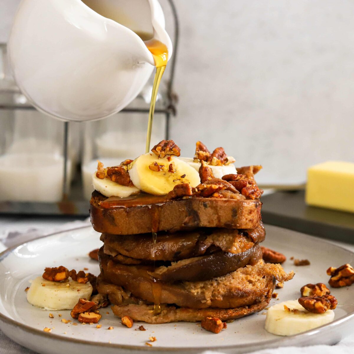 Slow Cooker Banana Pecan French Toast Skinny Ms.