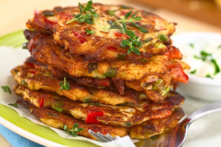 clean eating vegetable fritters