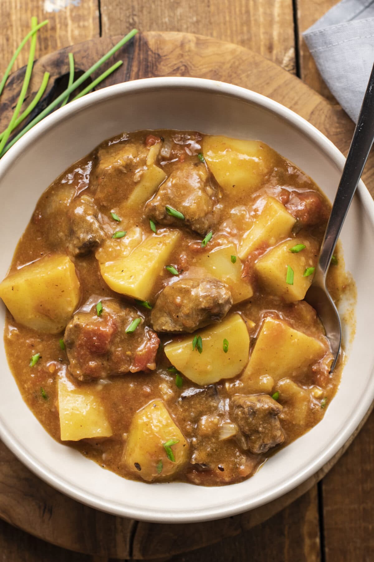 chunky beef and potato stew