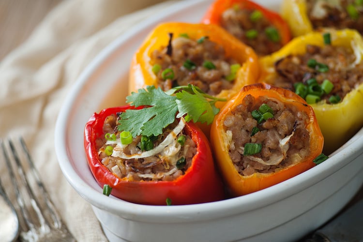 Asian Stuffed Bell Peppers