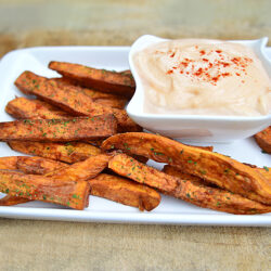 crispy sweet potato wedges