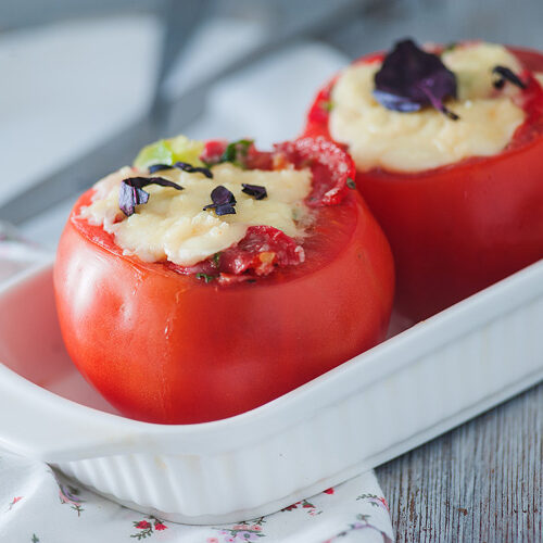 Pizza Stuffed Tomatoes
