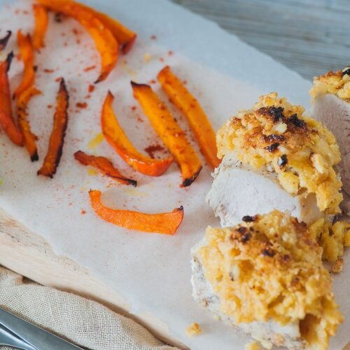 Oven Baked Chicken and Sweet Potato Fries Skinny Ms.