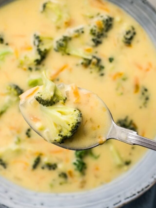 Slow Cooker Broccoli and Cheddar Soup Skinny Ms.