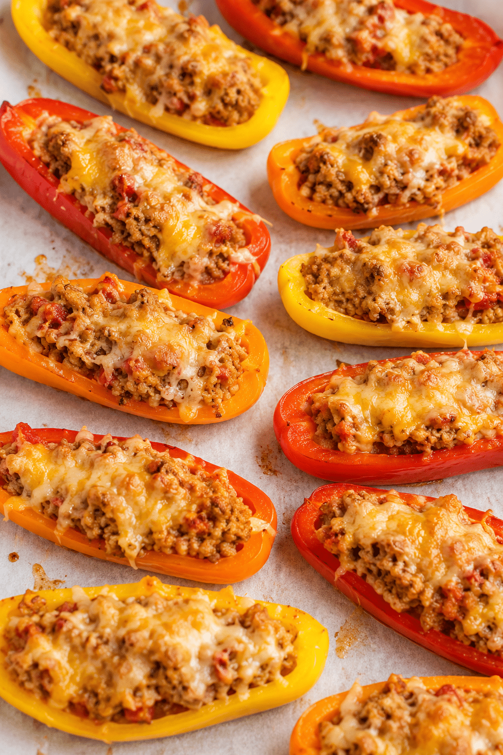 cooked nachos on parchment paper
