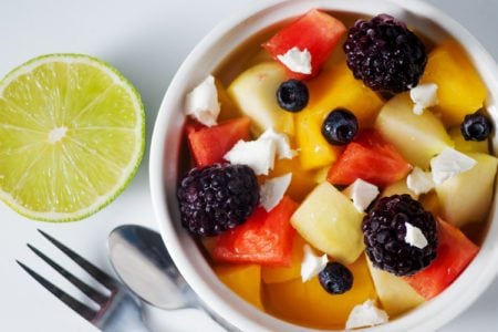 Melon Berry Salad with Feta Melon Berry Salad with Feta