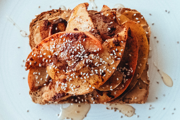 Our Easy Cinnamon Apple Peanut Butter Toast is so satisfying!