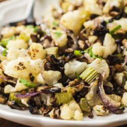 Low-Carb holiday stuffing made with cauliflower!