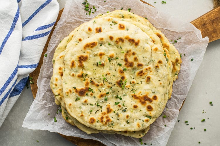 Summer Herbed Naan Recipe