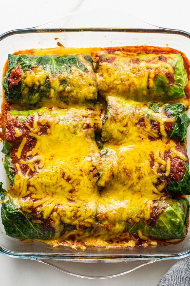 stuffed cabbage enchiladas