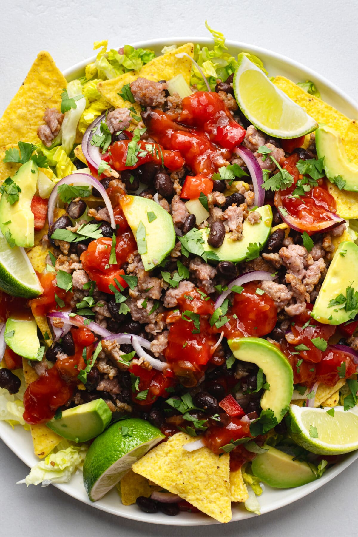 healthy spicy food for weight loss: spicy nacho salad