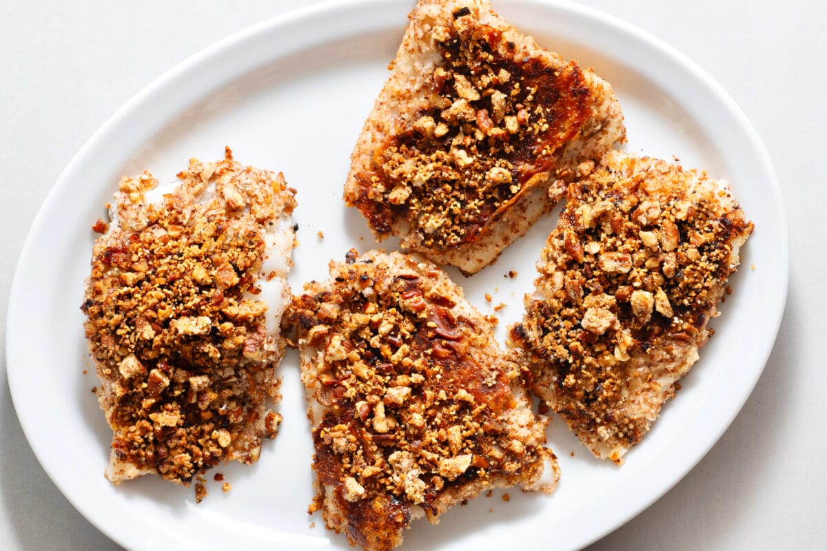 gluten free meals: pecan crusted fish