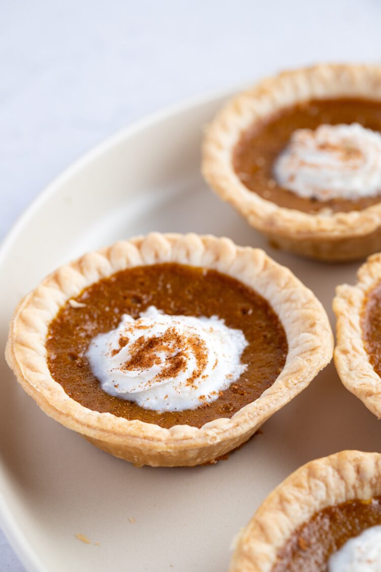 These yummy pumpkin tarts are the perfect treat for Thanksgiving!