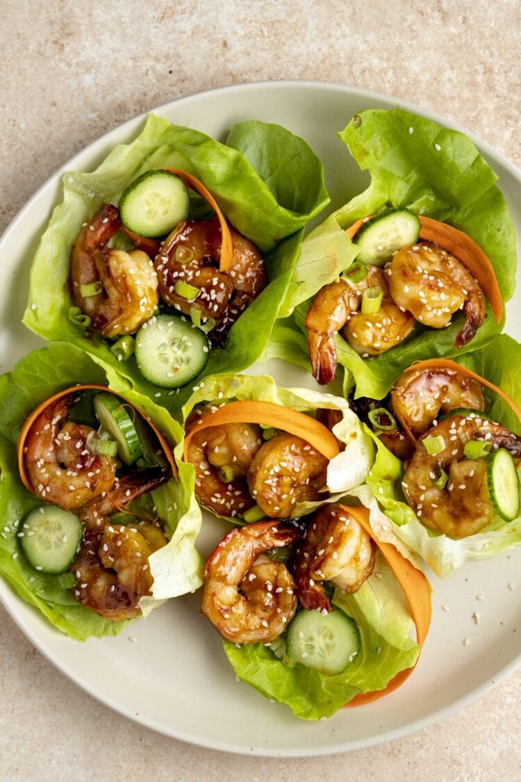 These vibrant shrimp lettuce wraps are the low carb option you've been looking for. 