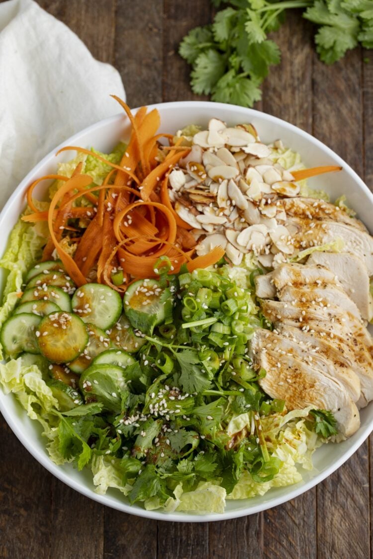 This pretty salad is wonderful for lunch and filling enough for dinner!