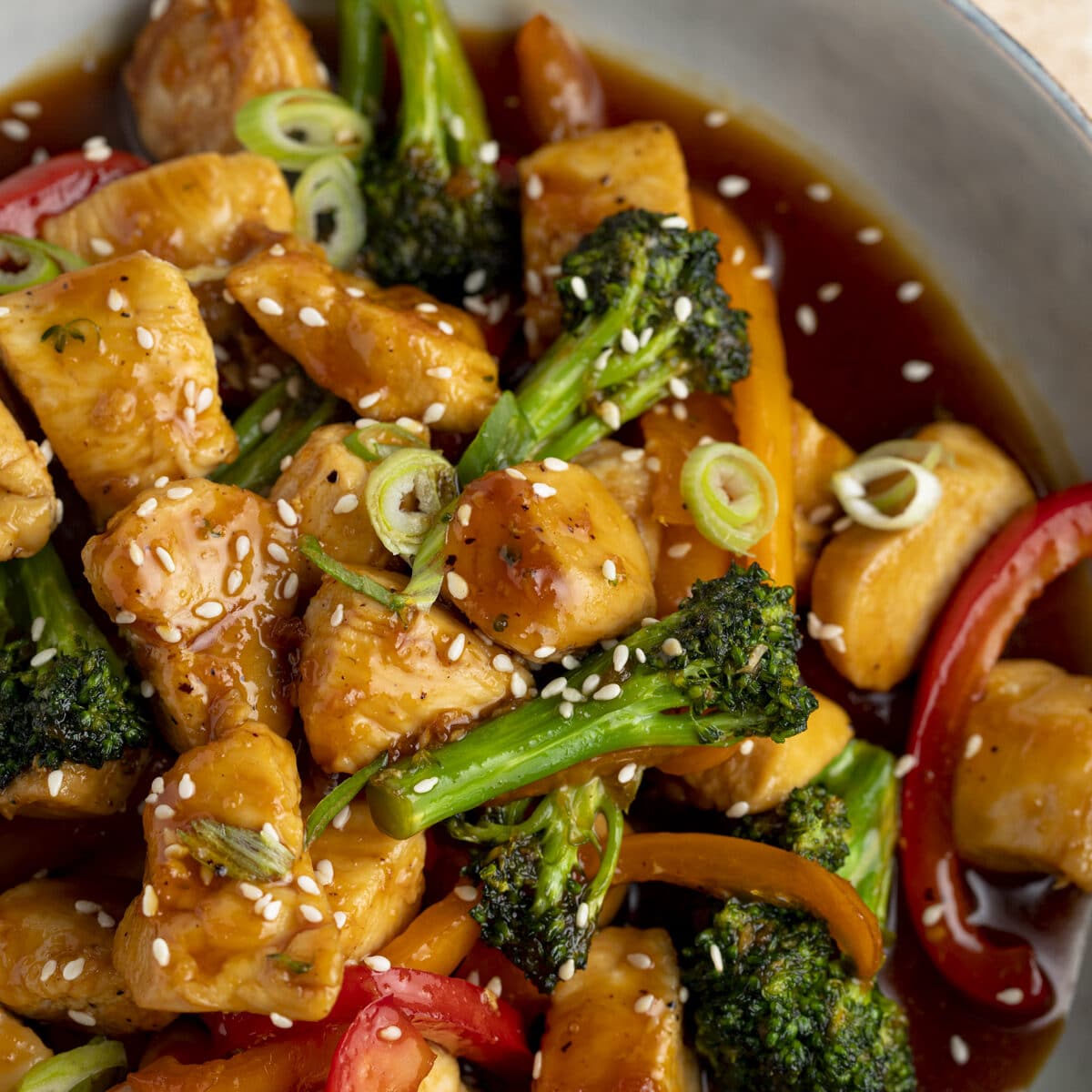 Ginger Honey Chicken Stir Fry
