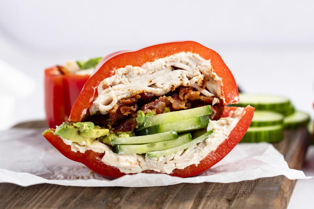 bell pepper turkey sandwich